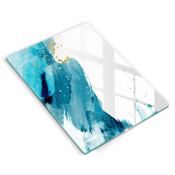 Glasskärbräda Blå fläckar