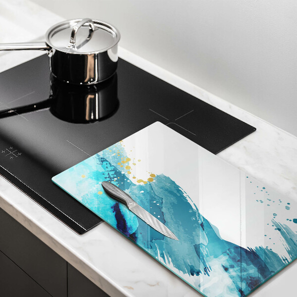 Glasskärbräda Blå fläckar