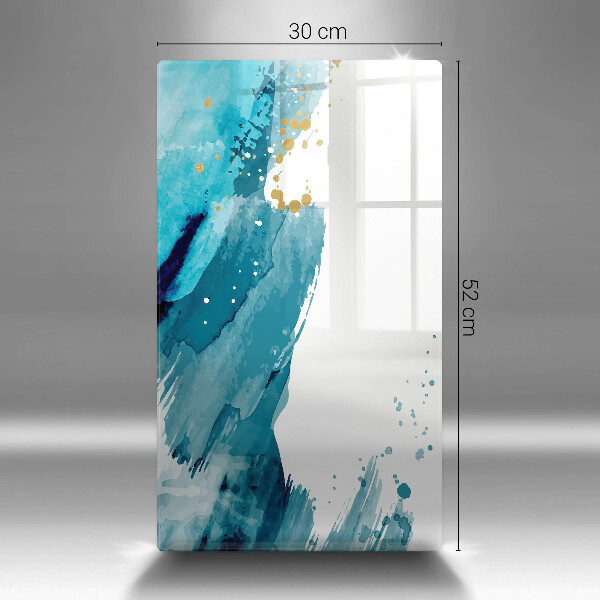 Glasskärbräda Blå fläckar