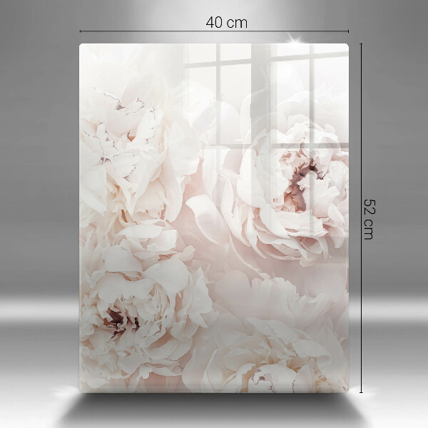 Glasskärbräda Pastellpioner