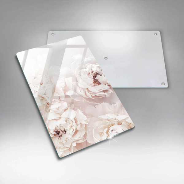 Glasskärbräda Pastellpioner