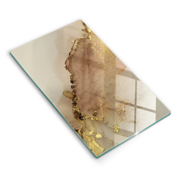 Glasskärbräda Abstraktion guld
