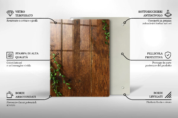 Glasskärbräda Abstraktion guld