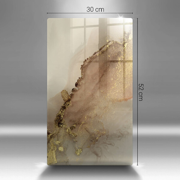 Glasskärbräda Abstraktion guld