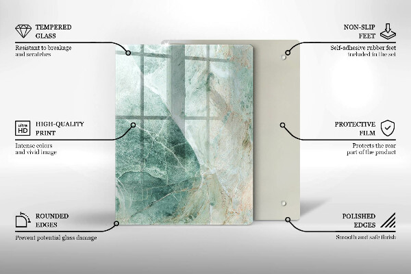 Glasskärbräda Boho vintage hjul