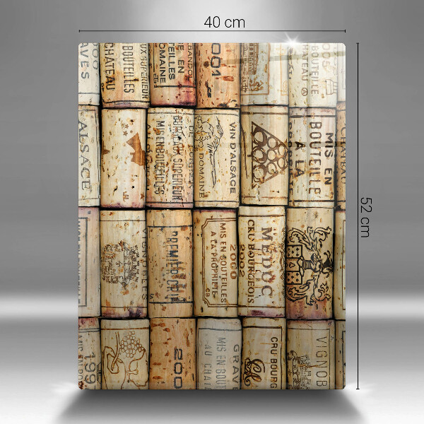 Glasskärbräda Gamla vinkorkar