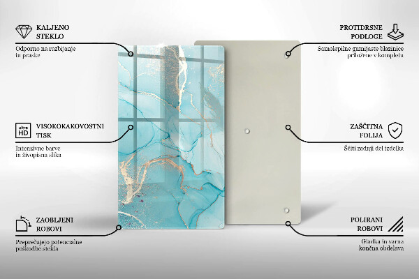 Glasskärbräda Abstrakt sten