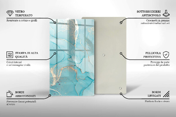 Glasskärbräda Abstrakt sten