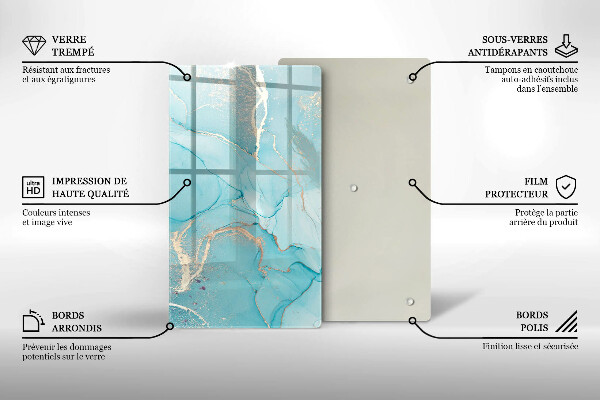 Glasskärbräda Abstrakt sten