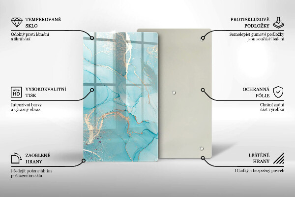 Glasskärbräda Abstrakt sten