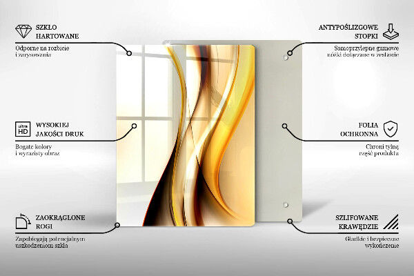 Glasskärbräda Abstrakt sten