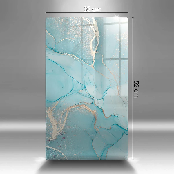Glasskärbräda med abstrakt stenmotiv