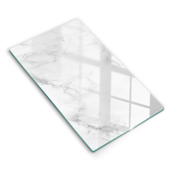 Glasskärbräda i modern marmordesign