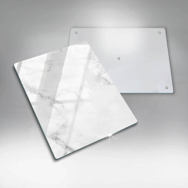Glasskärbräda i modern marmordesign