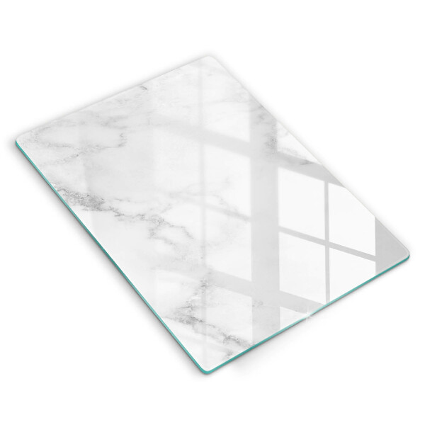 Glasskärbräda i modern marmordesign