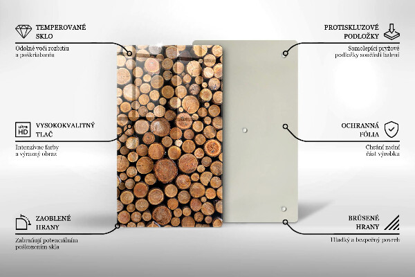 Glasskärbräda Trädstammar