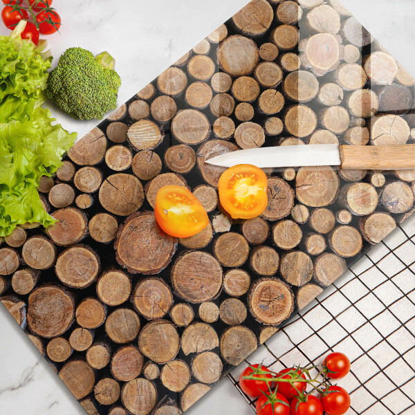 Glasskärbräda Trädstammar