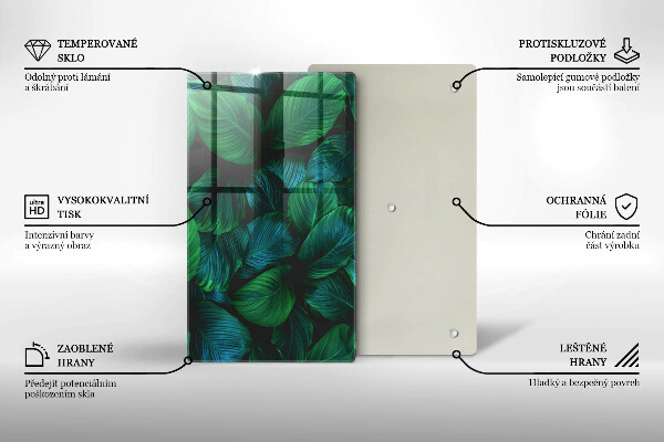 Glasskärbräda Djungellöv