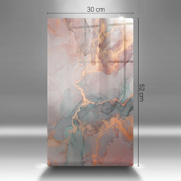 Glasskärbräda Marmor med guld