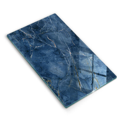 Glasskärbräda med stenmönster i marmor