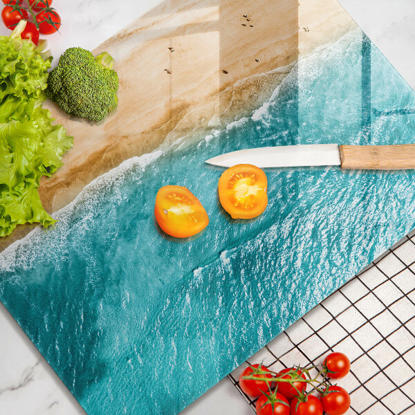 Glasskärbräda Stranden och havet