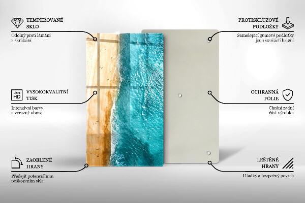 Glasskärbräda Stranden och havet