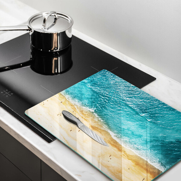 Glasskärbräda Stranden och havet