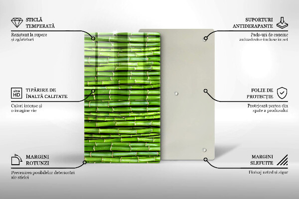 Glasskärbräda Natur bambu