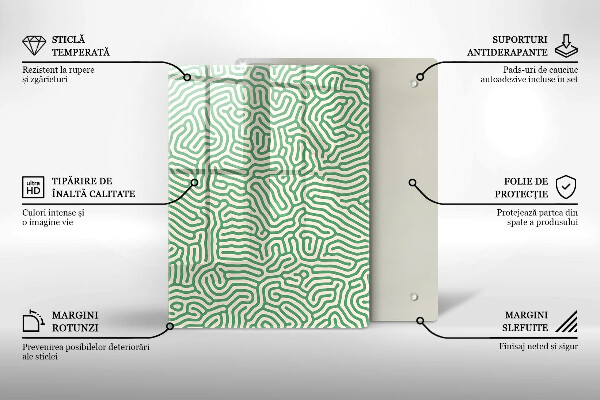 Glasskärbräda Natur bambu