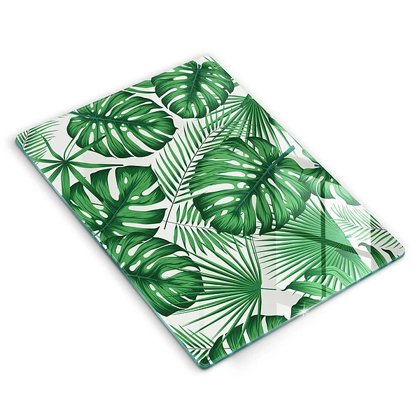 Glasskärbräda med Monstera-motiv