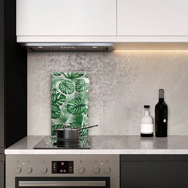 Glasskärbräda med Monstera-motiv