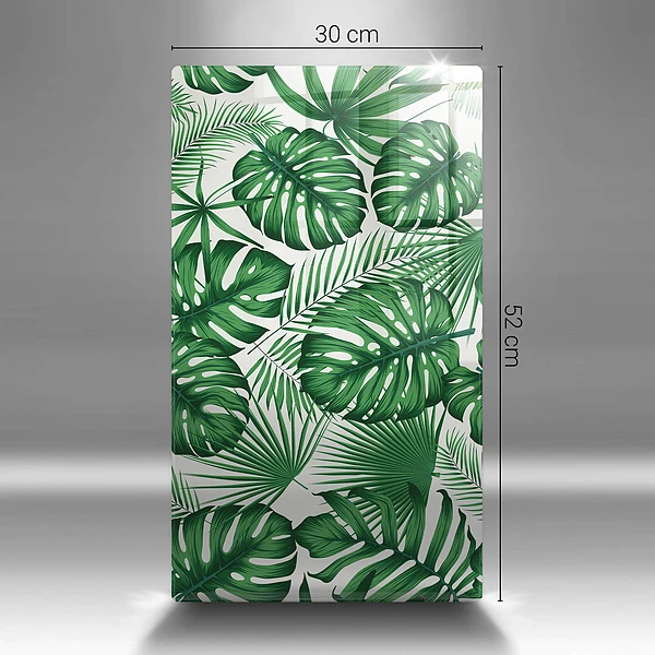 Glasskärbräda med Monstera-motiv