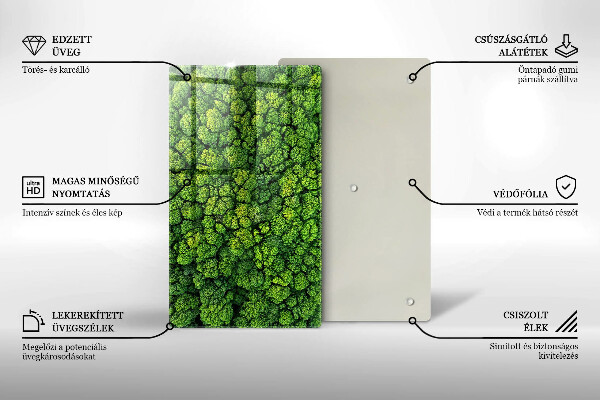 Glasskärbräda Naturen planterar mossa
