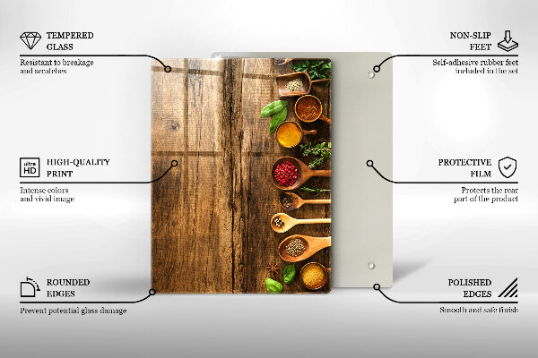 Glasskärbräda Träskivor och löv