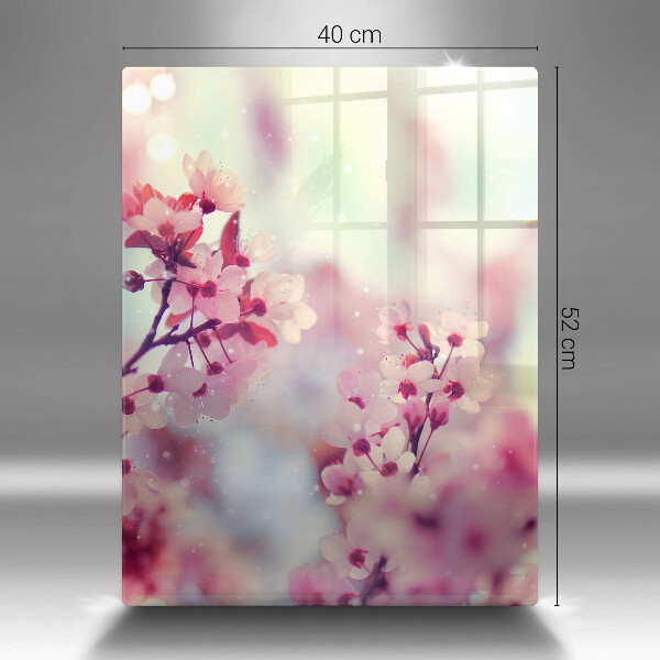 Glasskärbräda Vårrosa blommor