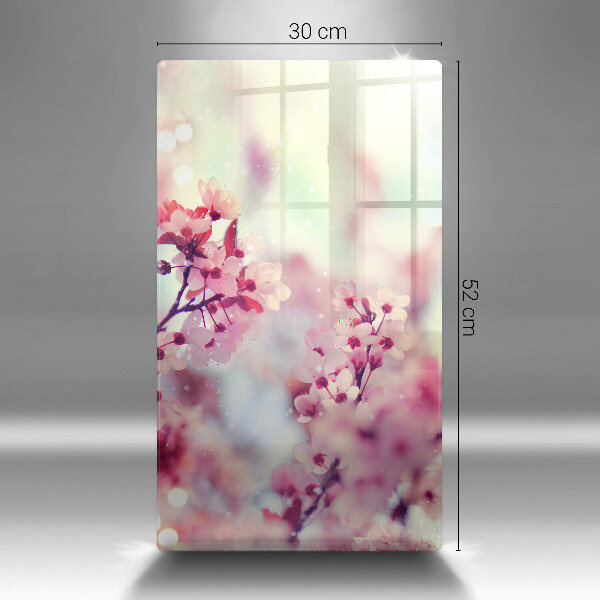 Glasskärbräda Vårrosa blommor