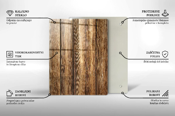 Glasskärbräda Blommor på brädorna