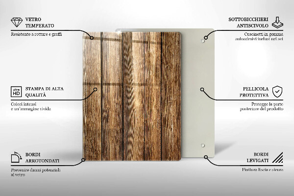Glasskärbräda Blommor på brädorna