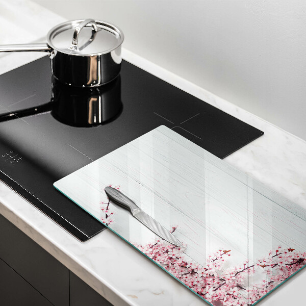 Glasskärbräda Blommor på brädorna