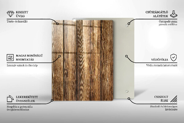 Glasskärbräda Blommor på brädorna