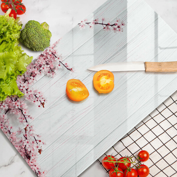 Glasskärbräda Blommor på brädorna