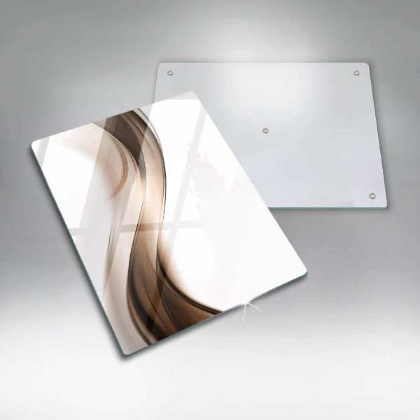 Glasskärbräda Abstrakta bruna linjer