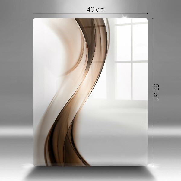 Glasskärbräda Abstrakta bruna linjer