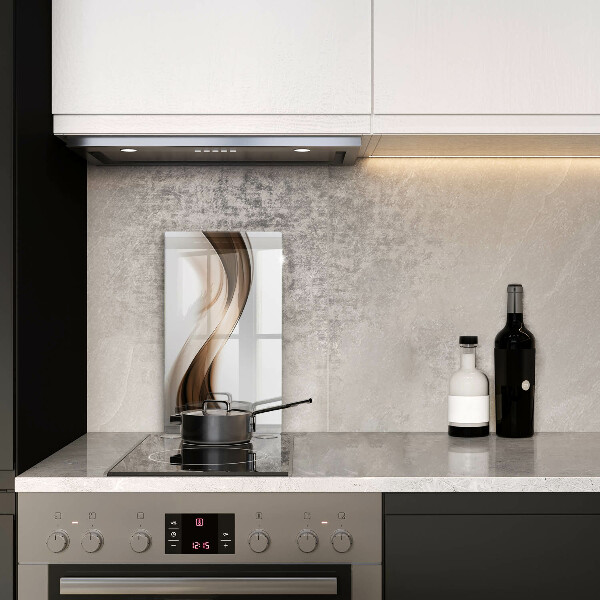 Glasskärbräda Abstrakta bruna linjer