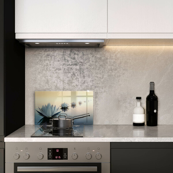 Skärbräda i härdat glas Näckrosblommor