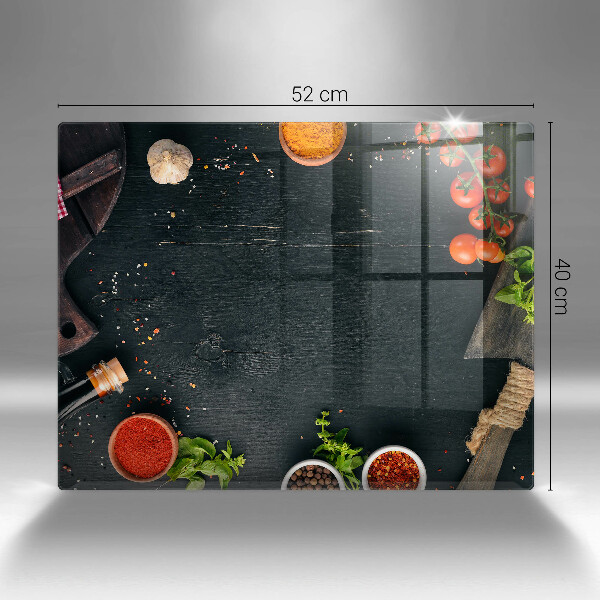 Skärbräda i härdat glas Körsbärstomater