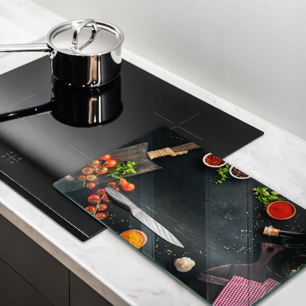 Skärbräda i härdat glas Körsbärstomater