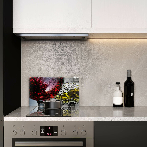 Skärbräda i härdat glas Glas vin