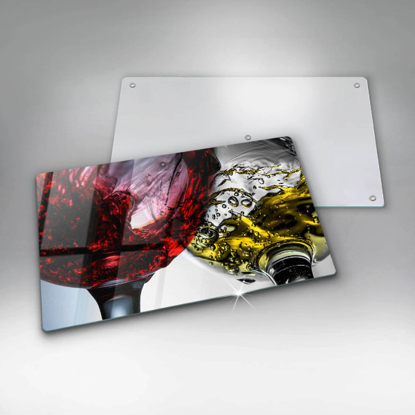 Skärbräda i härdat glas Glas vin