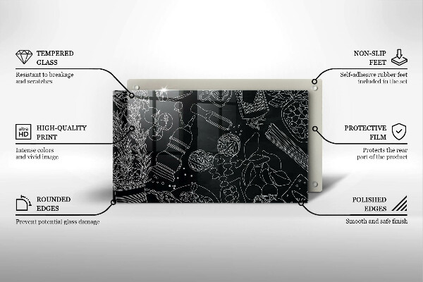 Skärbräda i härdat glas Kökstillbehör